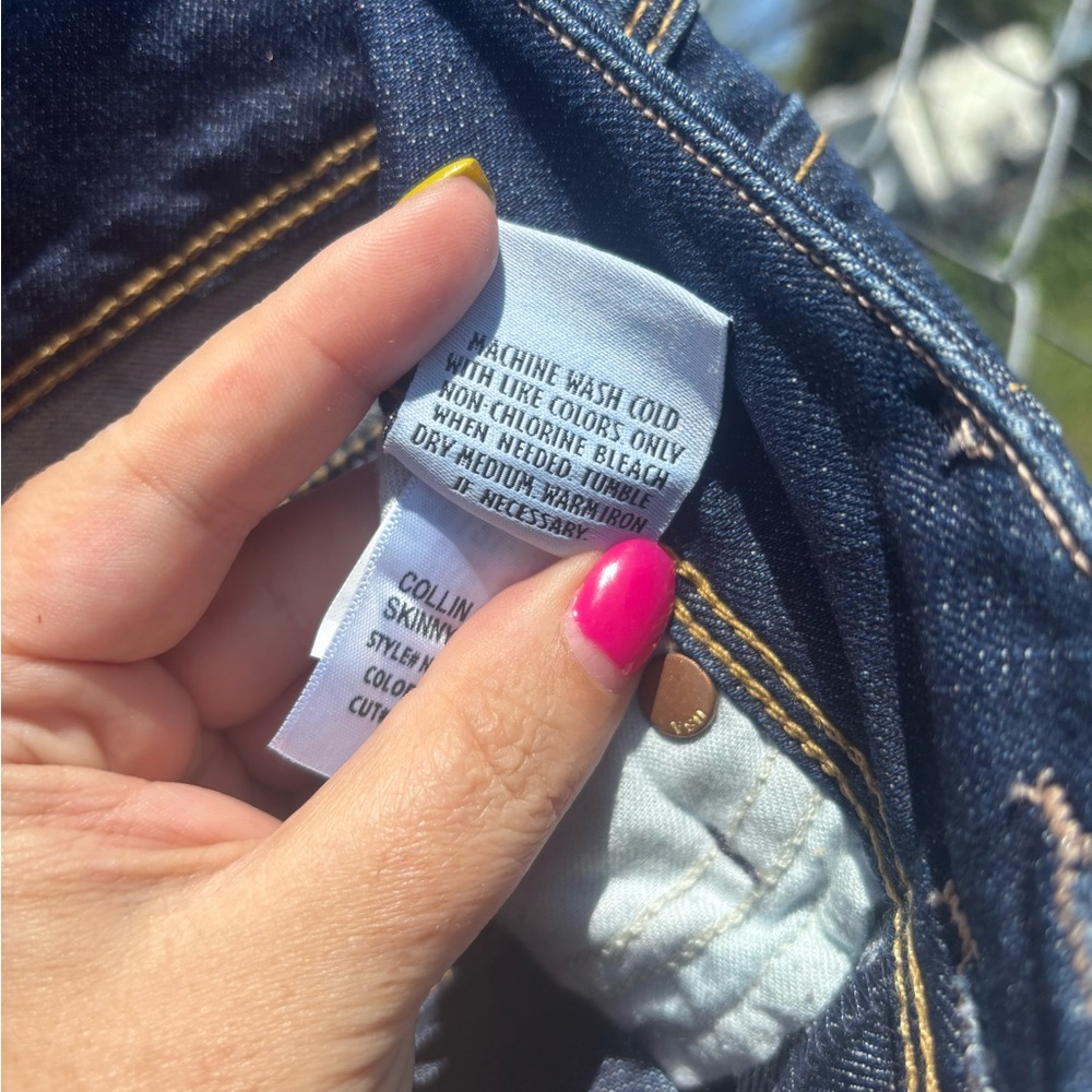 EUC Women’s Hudson Collin Flap Skinny Jean Size 24 waist 29” - Picture 7 of 9